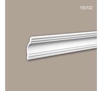 Corniche 150102 Profhome Moulure de plafond polyuréthane décorative style Néo-Classicisme blanc 2 m