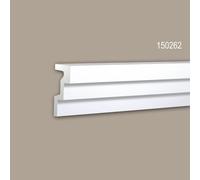 Corniche 150262 Profhome Moulure de plafond polyuréthane décorative design moderne blanc 2 m