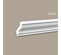 Corniche de plafond 150103 Profhome Moulure polyuréthane décorative style Néo-Classicisme blanc 2 m