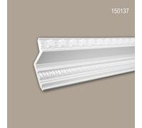 Corniche de plafond 150137 Profhome Moulure polyuréthane décorative design intemporel classique blanc 2 m