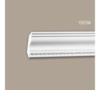 Corniche de plafond 150194 Profhome Moulure polyuréthane décorative style Néo-Empire blanc 2 m