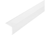 Cornière de protection d'angle aluminium blanc brillant (H= 25 mm, L= 250 cm)