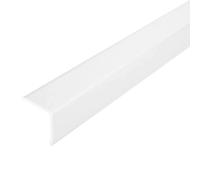 Cornière de protection d'angle aluminium blanc mat (H= 25 mm, L= 250 cm)