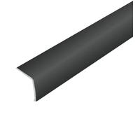 Cornière de protection d'angle aluminium noir brillant (H= 50 mm, L= 250 cm)