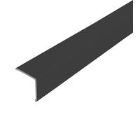 Cornière de protection d'angle en aluminium noir mat (H= 50 mm, L= 250 cm)