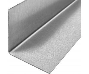 Cornière en acier inoxydable 50x100x1,0 mm - 40 cm de bordure intérieure