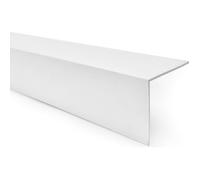 Cornière PVC Rigide Adhésive 20x20mm, Protection Angle Mur Anti-Choc, Blanc, 100 cm, QUEST