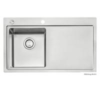 Corno Ora, Évier Encastré, Acier Inox, Lavabo Re