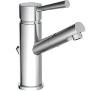CORNWALL Robinet basse pression, robinet de lavabo avec tirette, robinet de salle de bains avec vidage lavabo, chromé