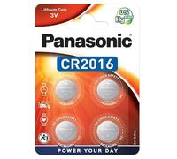 Corp. Panasonic CR2016 Pile Bouton au Lithium 3 V, 90 mAh, Blister de 4