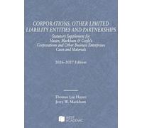 Corporations and Other Business Enterprises, Cases and Materials, 2026-2027 Edition (Selected Statutes)