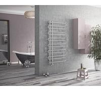 Corpotherma Boa radiateur de salle de bain, à eau, tubes ronds droits, chrome, profondeur : 90mm, BOA1000500CR, Exécution: 500x1000mm