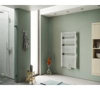 Corpotherma Eco-Plus Radiateur sèche-serviettes de bain, à eau, tubes droits en acier de précision, blanc, profondeur : 30mm, ECP1454600, Exécution: 600x1454x30mm, watts : 797