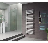 Corpotherma Sirius radiateur de salle de bain, à eau, tubes droits en acier de précision, profondeur : 92mm, blanc, SIR18050W, Exécution: 500x1789x92mm