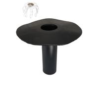Corps d'avaloir DN 100 avec crapaudine, bride en bitume/PVC, bouche d'égout de toit, entrée, drainage de toiture, DN 110.