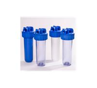 Corps de filtre eau 9"3/4 transparent AFIMO - E/S 1" laiton