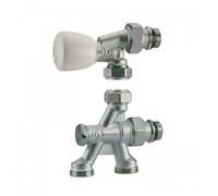 Corps de robinet thermostatique équerre monotube - 4 voies - R436TG GIACOMINI