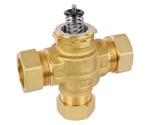 Corps de vanne indépendant Honeywell VCZMM6000/U, trois voies, raccord à compression 28mm
