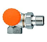 corps de vanne thermostatique Heimeier Eclipse 3933-01.000 Rp 3 / 8xR 3/8, Winkeleck, bronze nickelé, gauche