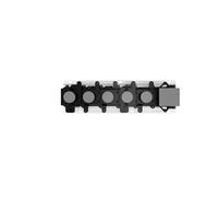 Corps encastré Gessi pour thermostat encastré 3/4 haute performance avec commande par bouton-poussoir pour montage horizontal uniquement avec 4 sorties séparées, avec clapet anti-retour, 63015031