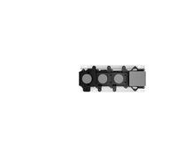 Corps encastré Gessi pour thermostat encastré 3/4 haute performance avec commande par bouton-poussoir pour montage horizontal uniquement avec 2 sorties séparées, avec clapet anti-retour, 63011031