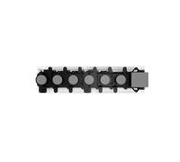 Corps encastré Gessi pour thermostat encastré 3/4 haute performance avec commande par bouton-poussoir pour montage horizontal uniquement avec 5 sorties séparées, avec clapet anti-retour, 63017031