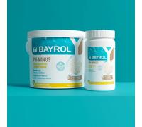BAYROL pH-Minus 1,5 kg - Granulés purs pour baisser Un pH trop élevé dans la Piscine - Dissolution Rapide et Totale sans résidus - ph Piscine