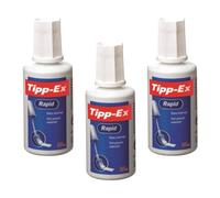 Correcteur liquide - TIPP-EX - Rapid Foam - Lot de 3 - 20 ml - Couleur blanche
