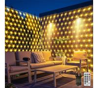 CORST 6X2M 300LED guirlandes lumineuses pour buissons, lumières en maille, grand filet lumineux d'extérieur pour jardin, sapin de Noël, étanche, connectable, 8 modes (blanc chaud)