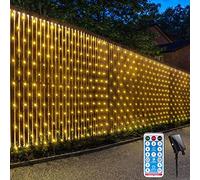CORST Filet lumineux d'extérieur pour buissons,3.6 x 1.5 m En maille Étanche Avec télécommande et minuterie Pour Saint-Patrick, chambre et balcon (blanc chaud)