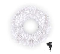 CORST Guirlande lumineuse à LED 100M 600LED lumières féeriques de Noël de mode Alimentation Secteur pour Anniversaire, Décoration d'ambiance Extérieur Intérieur de Noël Terrasse Maison (Blanc)
