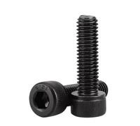 Cortnn 2-50 Pièces 12.9 Grade M6 M8 M10 Boulons Hexagonaux À Dents Filetage Complet Vis Tête Creuse Hexagonale Capuchon en Acier Au Carbone(M10x110mm 2pcs)