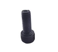 Cortnn 2-50pcs DIN912 M1.6 M2 .5 M3 M4 M5 M6 M8 M10 Noir Grade 12.9 en Acier Allié Hexagone À Six Pans Creux Vis Tête Boulon(12mm,10pcs M5)