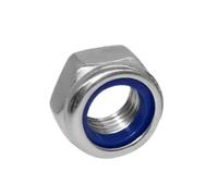 Cortnn Écrou De Blocage en Nylon Acier Inoxydable, 1 À 30 Pièces, M2 .5 M3 M4 M5 M6 M8 M10 M12 M14 M16 M20 M24 M27 M30 DIN985, Verrouillage Hexagonal(M5 50PCS)