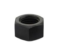 Cortnn Écrous Hexagonaux Noirs en Acier Au Carbone, M2 .5 M3 M4 M5 M6 M8 M10 M12 M14 M16 M18 M20 M22 M24 M27 M30 M33 M36, 1 À 100 Pièces(M30 (1pc))