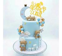 Cosblisvia 31 pièces Déco de gâteau Cake Topper Kit pour Baby Shower