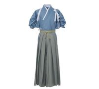 COSDREAMER Kimono japonais Yukata pour homme, bleu, M