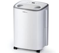 Cosi Home Déshumidificateur d'air 12L/jour avec capteur d'humidité automatique, Minuterie 24h, Séchage du linge, Drainage continu, Mode veille - Absorbeur d'humidité, moisissure, condensation