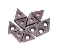 Cosiki Lame D'insertion en Carbure TCMT110204 VP15TF pour le Traitement de L'Acier Inoxydable, Outil CNC Haute ténacité pour la Semi-finition, 10 Inserts de Tour CNC pour Acier 45 et Acier