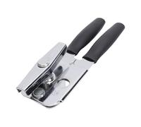 Cosiki Ouvre-boîte, Ouvre-bouteille Manuel Robuste en Acier Inoxydable à Bord Lisse, Molette de avec Bouton Tournant et Poignée Souple, Outil de Cuisine Multifonctionnel