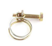 Cosiki Pince de Serrage pour Tuyau D'eau à Double Fil Réglable, 10 Pièces, pour la Plomberie, Fixation pour Clip de Tube (19 mm (16-19))