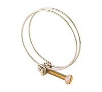 Cosiki Pince de Serrage pour Tuyau D'eau à Double Fil Réglable, 10 Pièces, pour la Plomberie, Fixation pour Clip de Tube (51 mm (46-51))