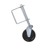 Cosiki Roue de Portail en Caoutchouc à Ressort de 4 Pouces, capacité de Charge Robuste de 110lb pour Portails de Ferme
