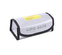 Cosiki Sac Antidéflagrant de Batterie Lipo Safe pour la Protection de Charge pour L'atelier Familial 1 Pièce en Fibre de Verre Argentée 7,3 * 2,9 * 2,4 Pouces