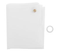 COSMEVIVI bannière blanche vierge en polyester - Facile à personnaliser pour décorations de fête et événements - 90 x 148 cm - Usage intérieur et extérieur