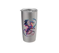 Cosmic Abstract Art Dragon Galaxy Dragons Gobelet isotherme en acier inoxydable double paroi