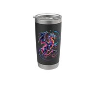 Cosmic Abstract Art Dragon Galaxy Dragons Gobelet isotherme en acier inoxydable double paroi
