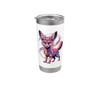 Cosmic Abstract Art Fennec Renards Galaxy Gobelet isotherme en acier inoxydable double paroi
