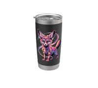Cosmic Abstract Art Fennec Renards Galaxy Gobelet isotherme en acier inoxydable double paroi