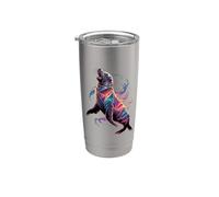 Cosmic Abstract Art Lion De Mer Gobelet isotherme en acier inoxydable double paroi